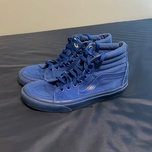 Blue High Top Vans 2017 WOMEN’S 7.5